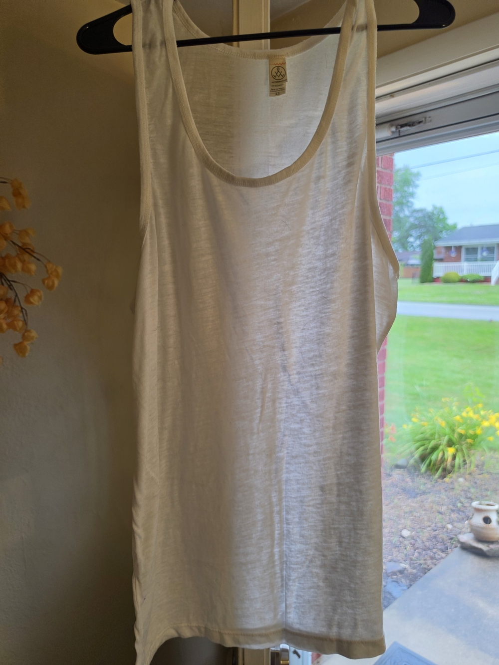 Alternative White Sheer Tank Top